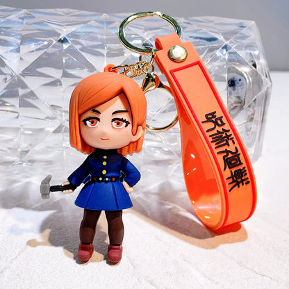 Anime-Inspired Keychain - Sorcerer & Warrior