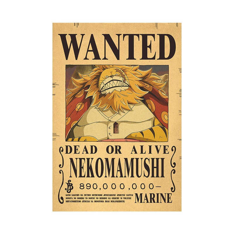 One Piece Luffy Wanted  Poster