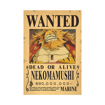 One Piece Luffy Wanted  Poster