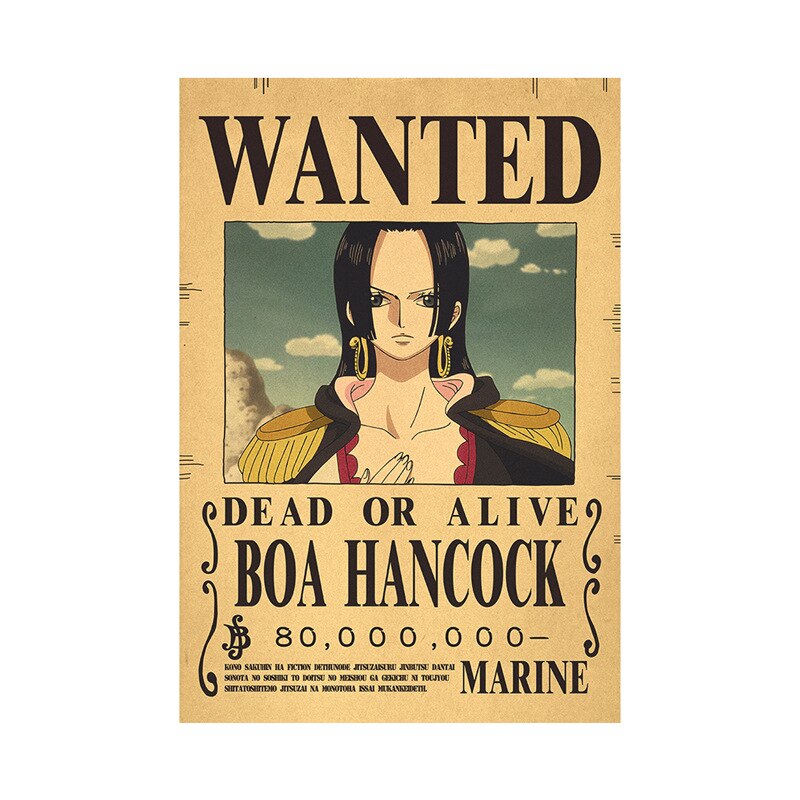 One Piece Luffy Wanted  Poster