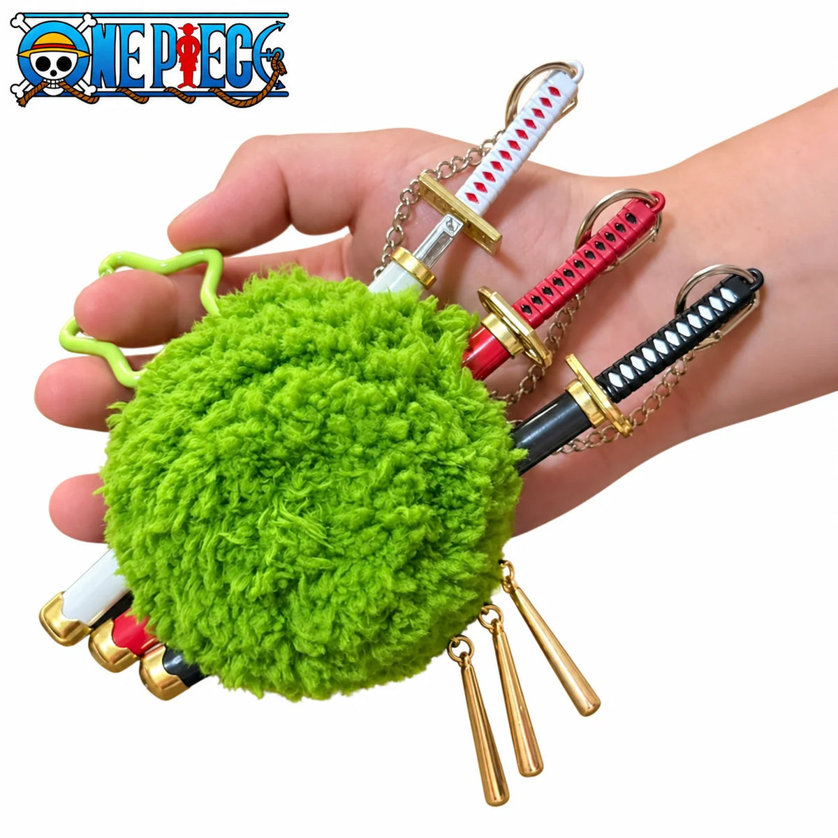 One Piece Zoro Three Sword Style Keychain
