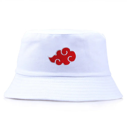 Red Cloud Print Bucket Hat