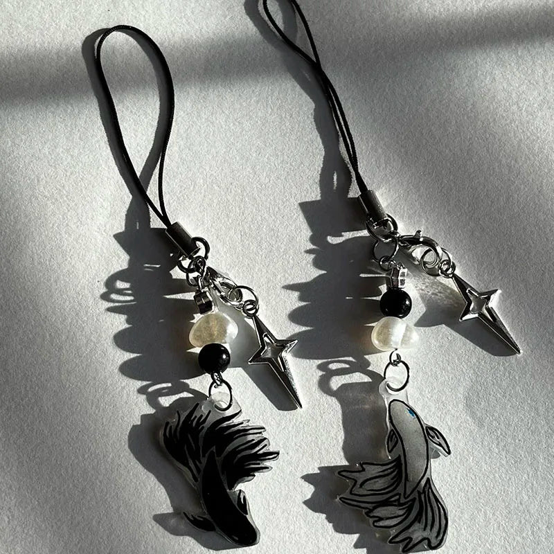 Handmade Fish-Themed Phone Charm