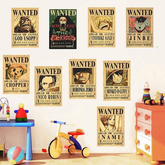 One Piece Luffy Wanted  Poster