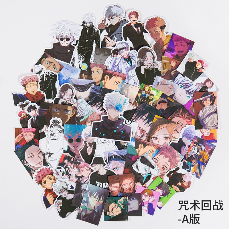 Jujutsu Kaisen and Demon Slayer Stickers 60pack