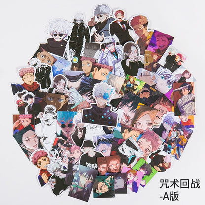 Jujutsu Kaisen and Demon Slayer Stickers 60pack