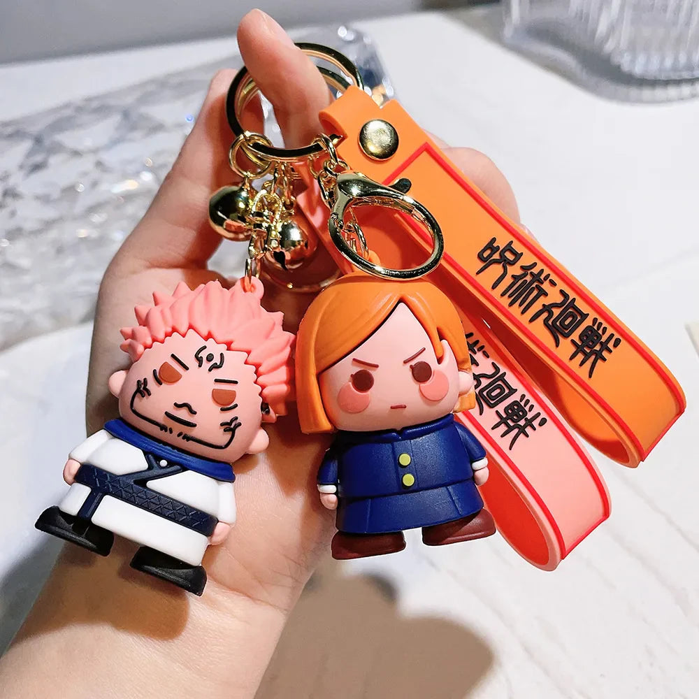 Anime-Inspired Keychain - Sorcerer & Warrior