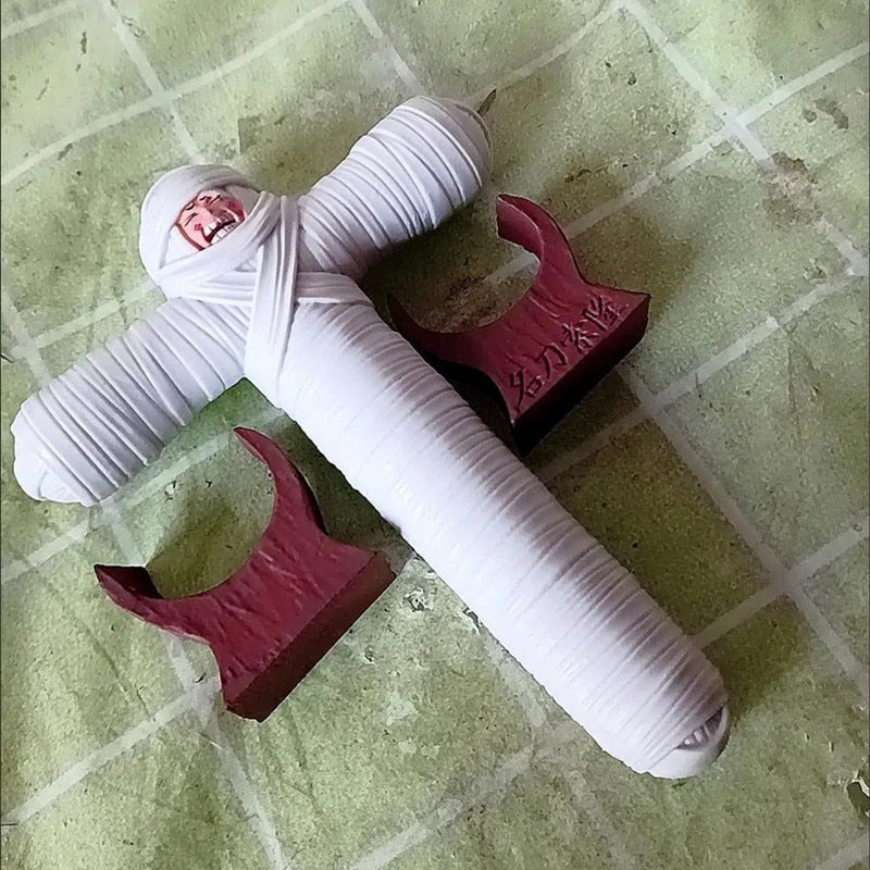 Battle-Scarred Swordsman Keychain