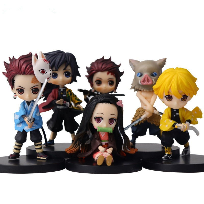 Demon slayer figures 6pcs