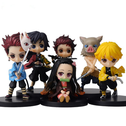 Demon slayer figures 6pcs