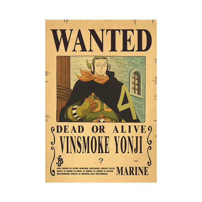 One Piece Luffy Wanted  Poster