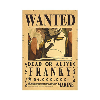 One Piece Luffy Wanted  Poster