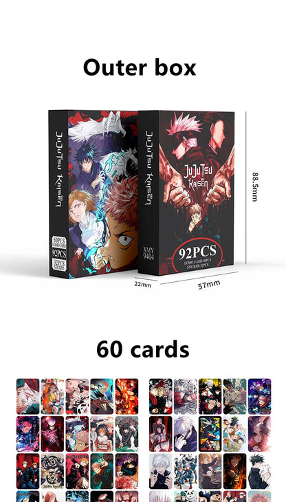 92 Pcs/Set Jujutsu Kaisen Sticker Card Collection