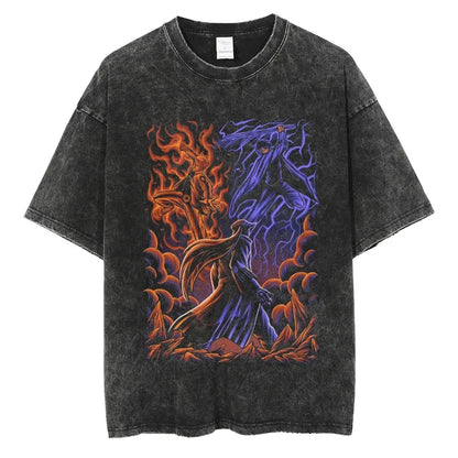 Vintage Anime Print T-Shirt