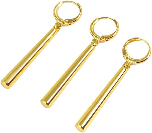 "Three-Sword Danglers – Ronin’s Oath Earrings"